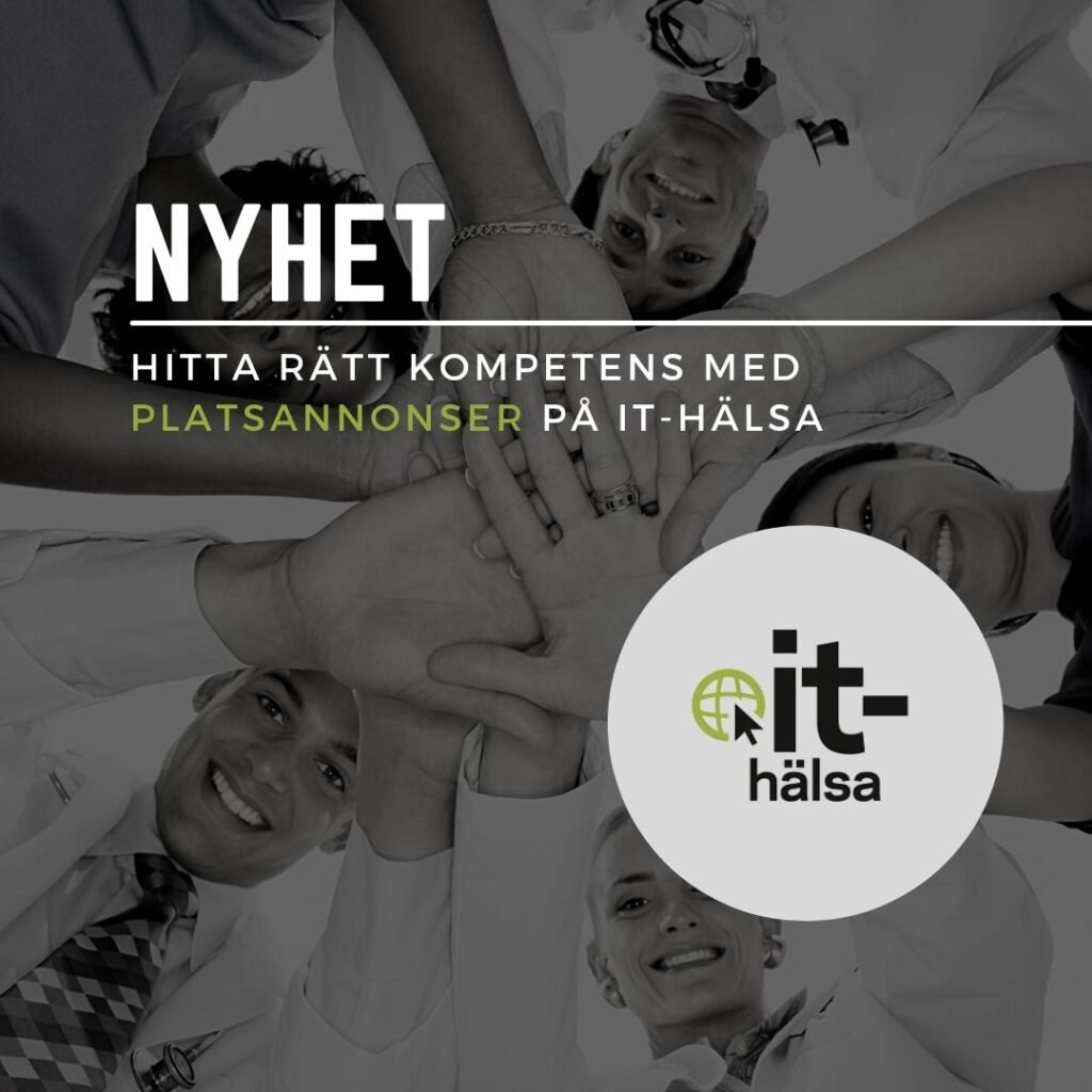 Snart lanseras platsannonser på IT Hälsa